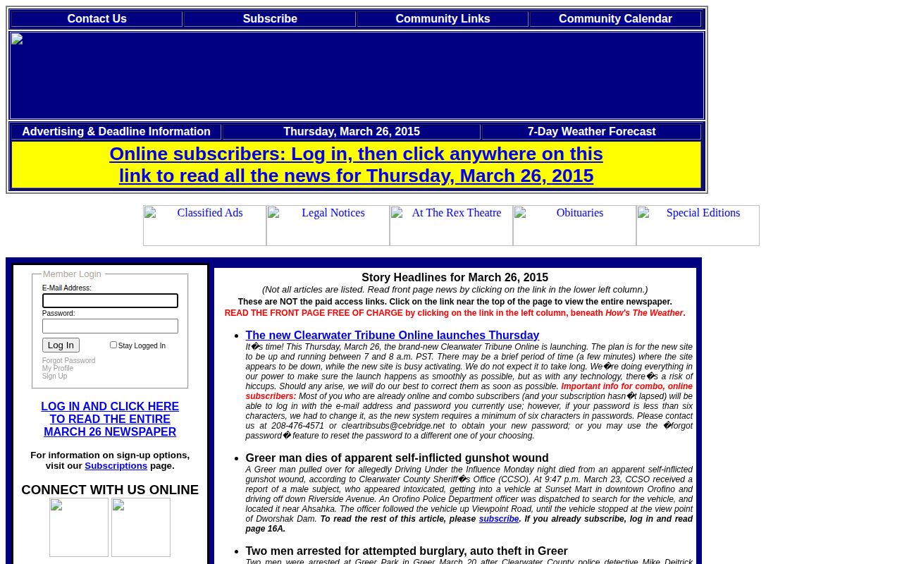 Clearwater County local news arrest report source